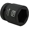 Dynamic 1" Drive Standard Socket, Black Phosphate, Tools 1-7/16" X 1" Drive, 6 Point Standard Length D025346 - alternate 2